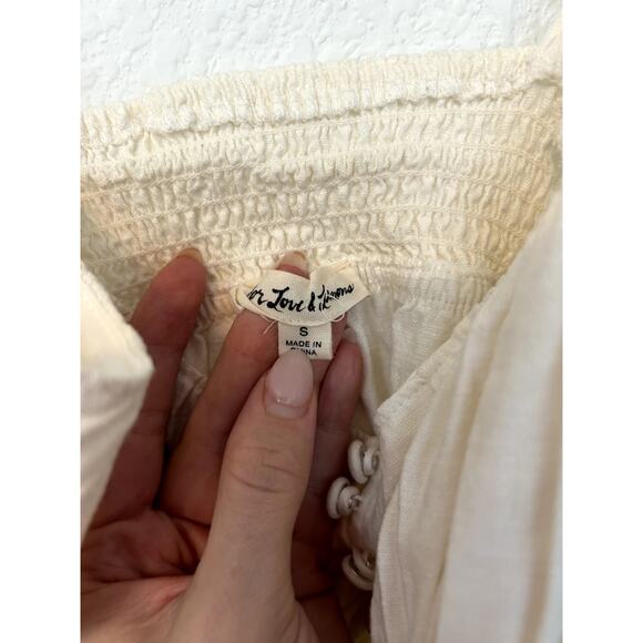 For Love & Lemons Macaroon Button Mini Dress - Picture 4 of 6